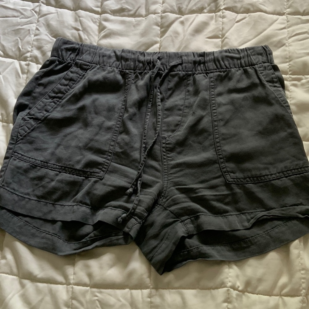 Army green utility shorts